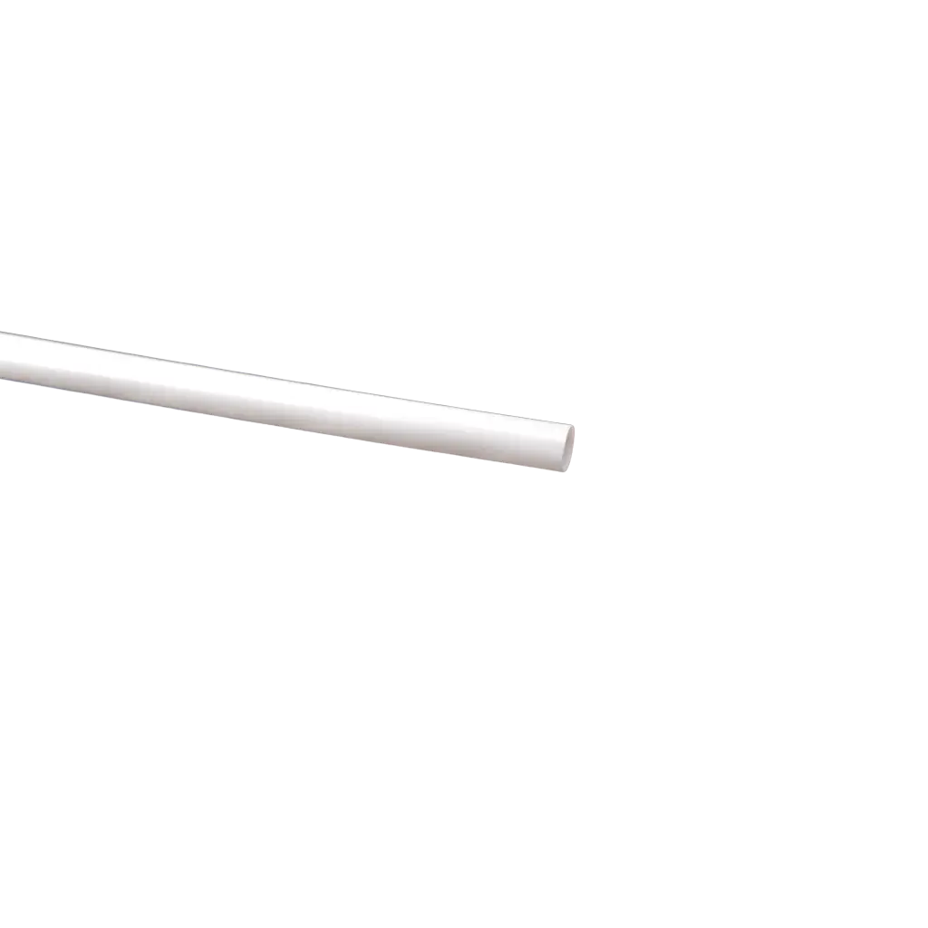 Wit PP recyclebaar cocktailrietje 20cm ø 8mm - voedselveilig en herbruikbaar (Verpakking van 250)