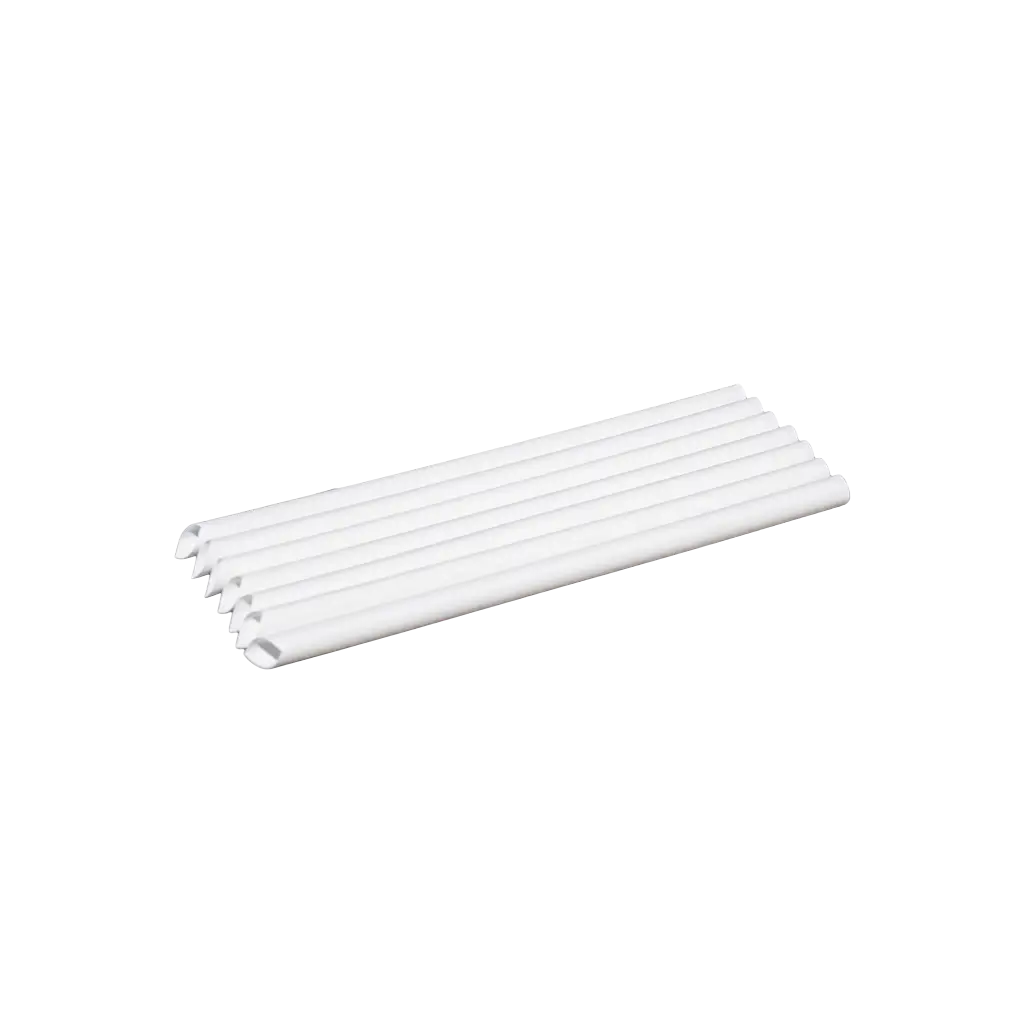 Bubble Tea rietje in wit recycleerbaar PP 23cm ø 12mm - voedselveilig en herbruikbaar (verpakking van 200)