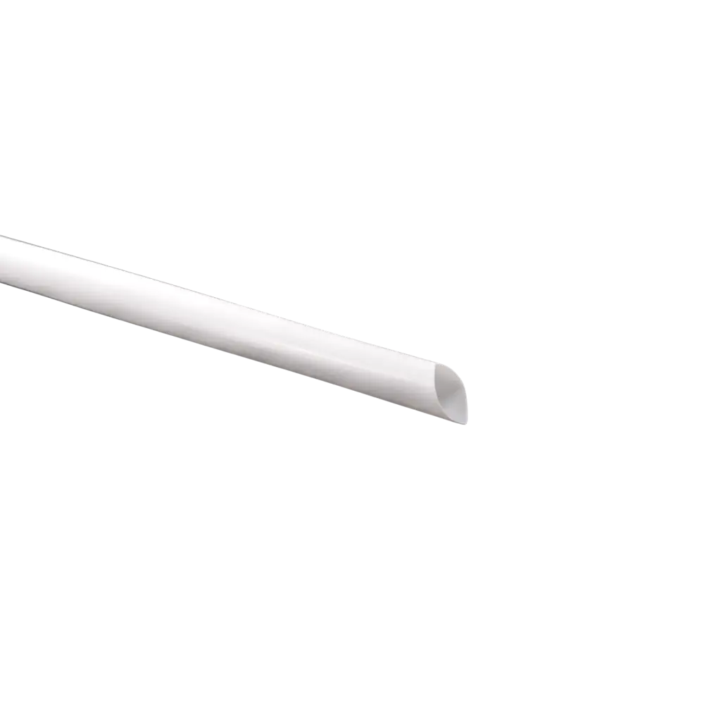 Bubble Tea rietje in wit recycleerbaar PP 23cm ø 12mm - voedselveilig en herbruikbaar (verpakking van 100)