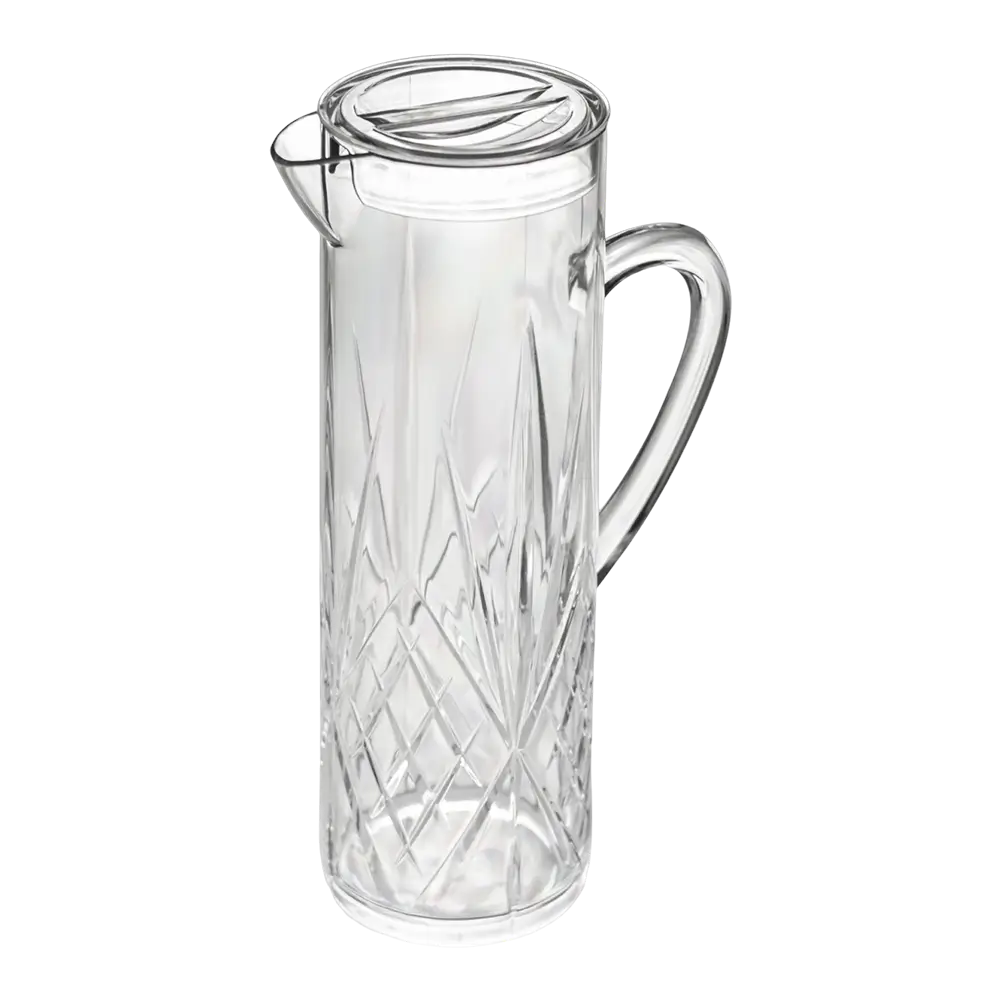 Onbreekbare karaf "Firenze" met deksel - 1,5 L in transparant SAN