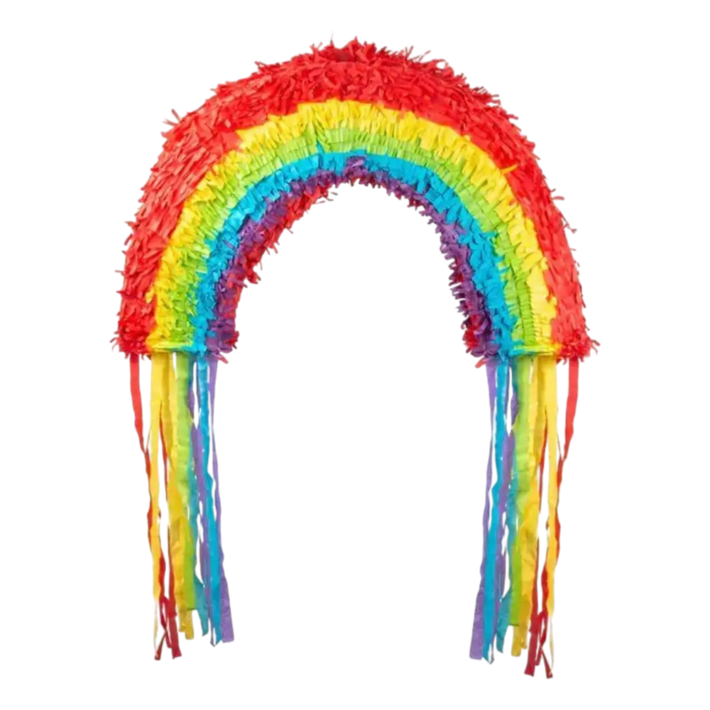 Regenboog piñata - 58 cm
