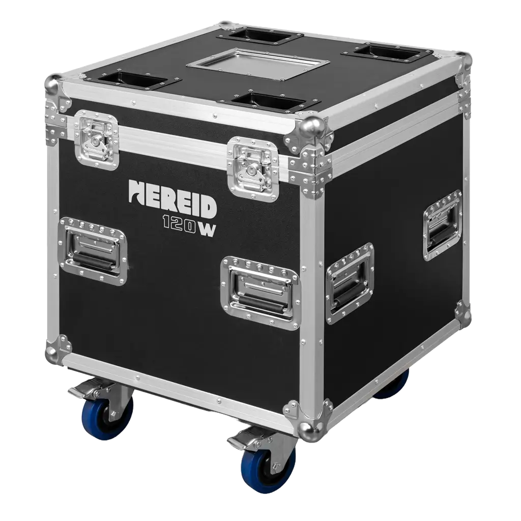 Set van 2 "NEREID120W" verstralers - IP65 waterdicht met flightcase