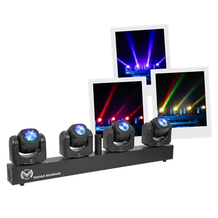 Effect-LED-bundel Squad Beam 440 4 koppen 40 W 2,5° bundel - Mac Mah
