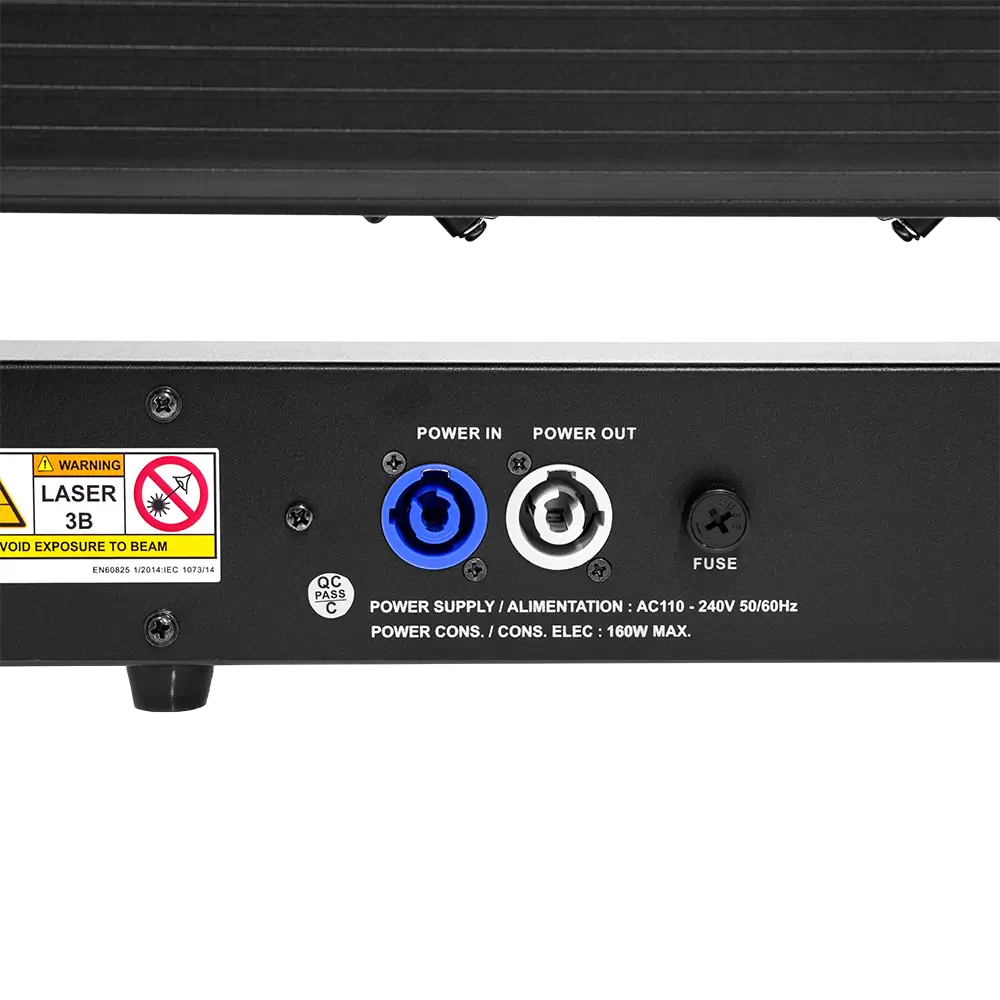 Laserbar pro "Laserbar 6X1000RGB" 6×1000 mW gemotoriseerd RGB - Evolite