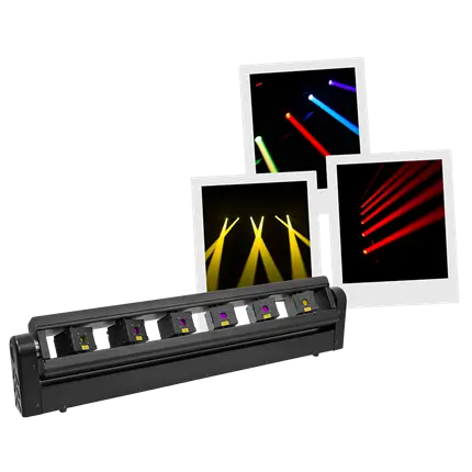 Laserbar pro Laserbar 6X1000RGB 6×1000 mW gemotoriseerd RGB - Evolite