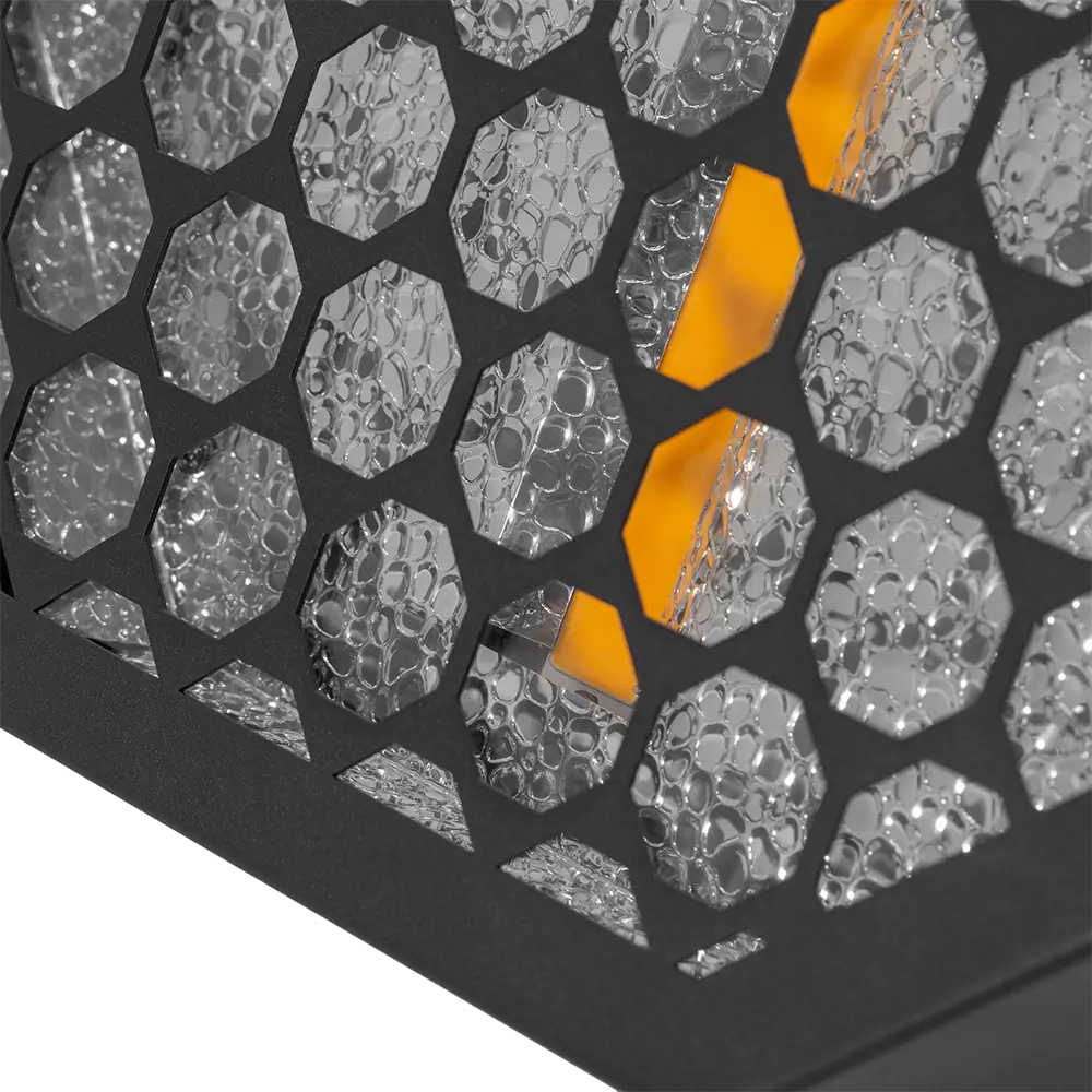 Amber-O" achthoekig retro LED-effect + RGB DMX - Mac Mah