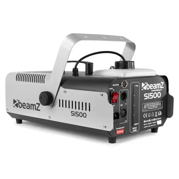 BEAMZ S1500 Rookmachine met DMX - 1500W + Bedrade Afstandsbediening met Timer