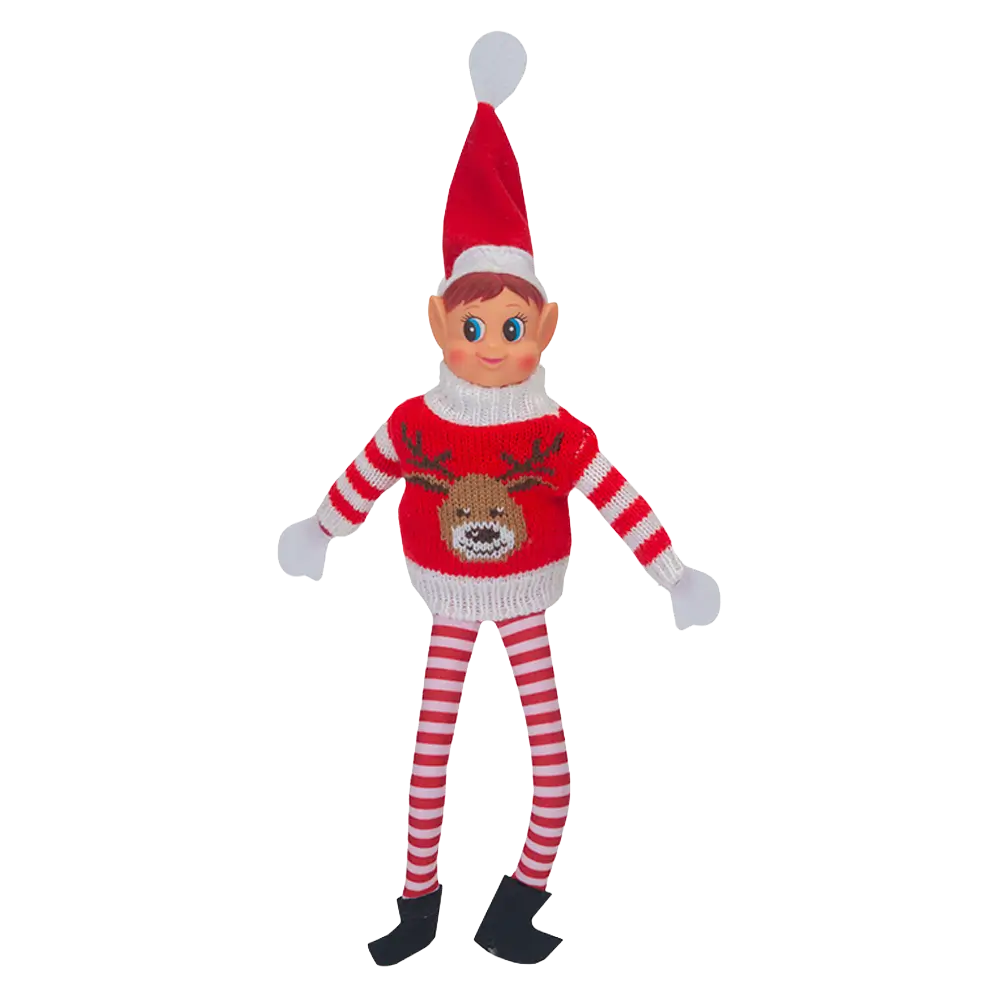 Kersttrui elf vermomming (set van 4)