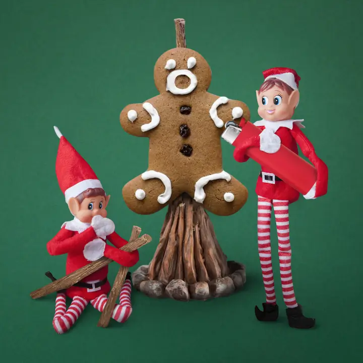 Kerst grap elfen voor jongens en meisjes (Set van 2)