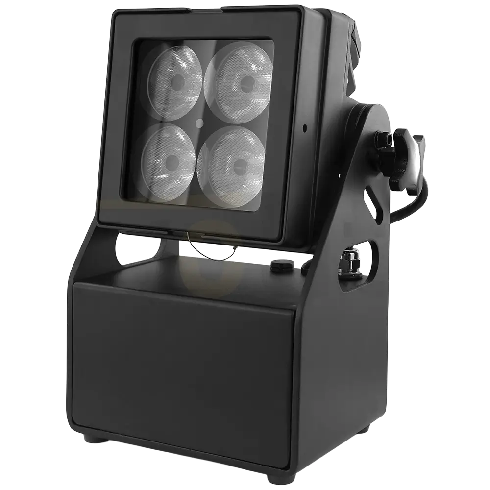 Evolite Tropikolor LED PAR-lamp 4x15W FC - batterijgevoed IP65 (x6)