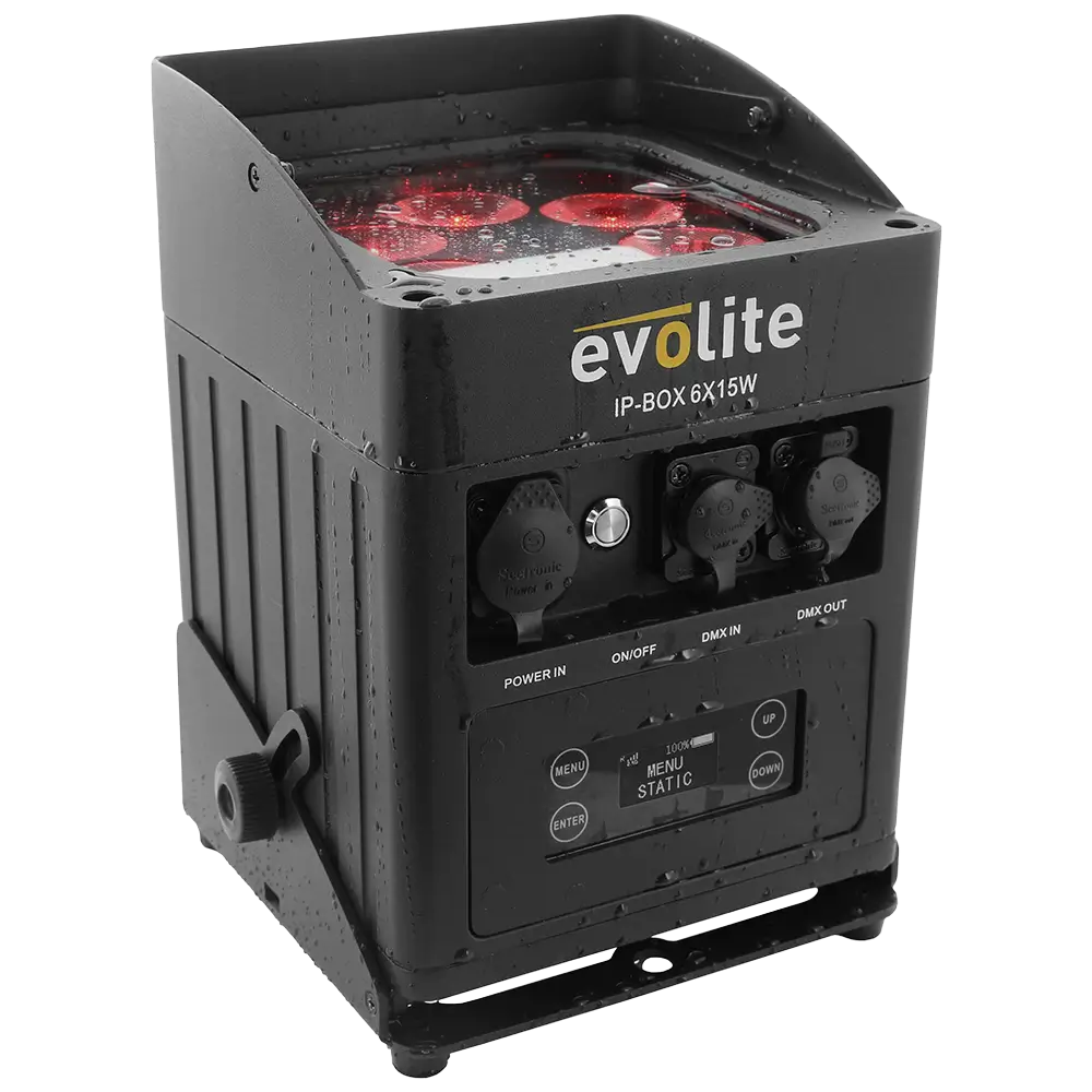 Evolite IP-Box 6×15W waterdichte schijnwerper - LED op batterij IP65