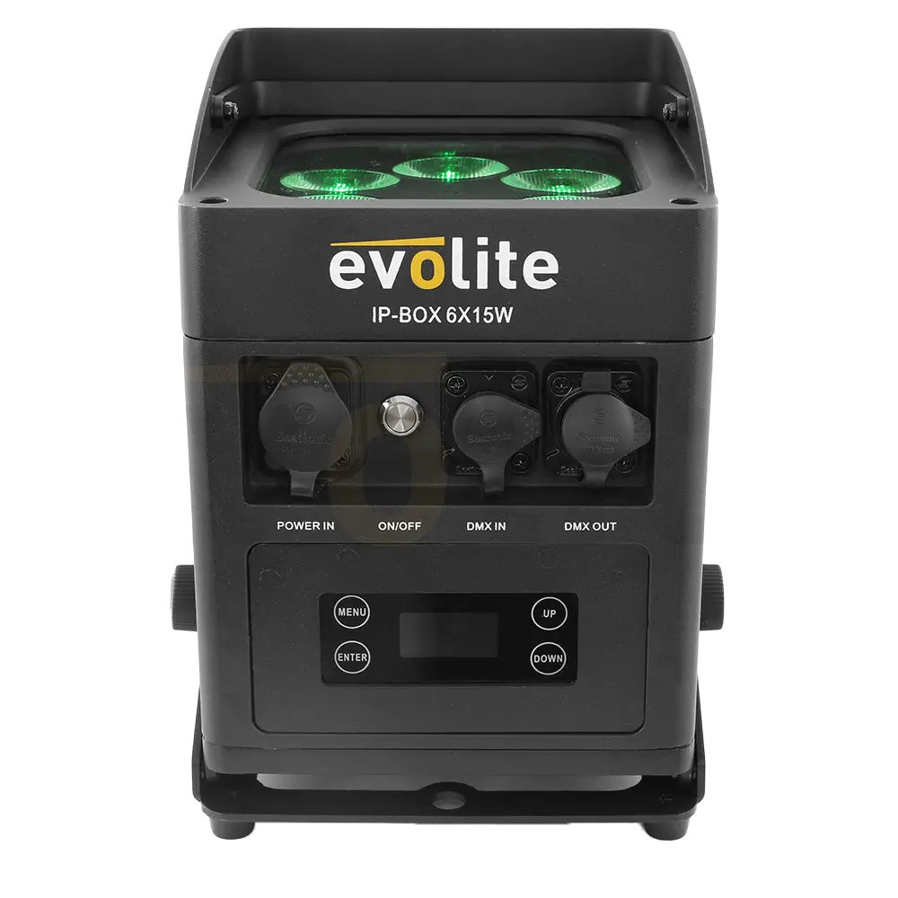 Evolite IP-Box 6×15W waterdichte schijnwerper - LED op batterij IP65