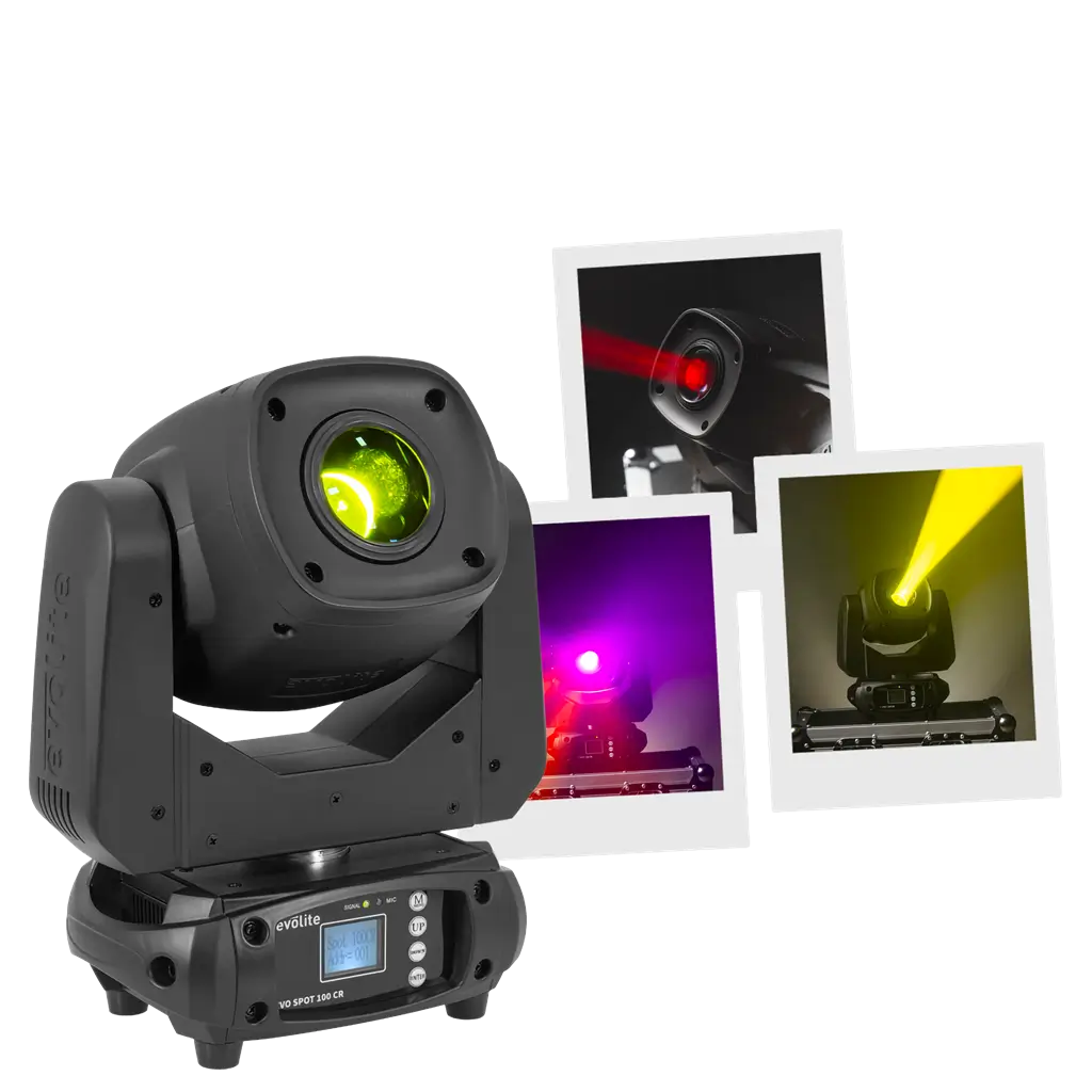Spotlight 100 W - Evo Spot 100 CR Evolite - Veelkleurige LED & DMX-bediening
