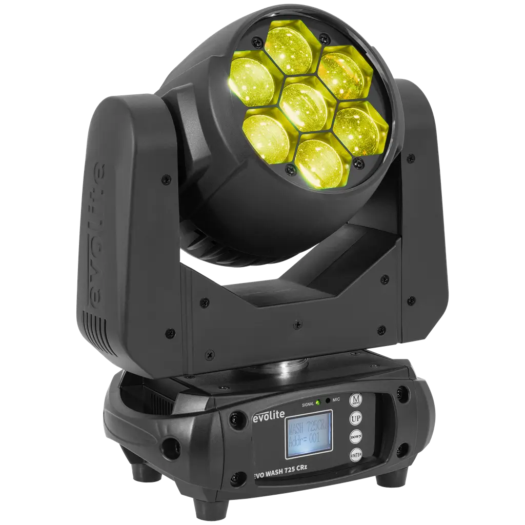 Wasspot 725 W - Evo Wash 725 CRz Evolite - Veelkleurige LED & DMX-bediening