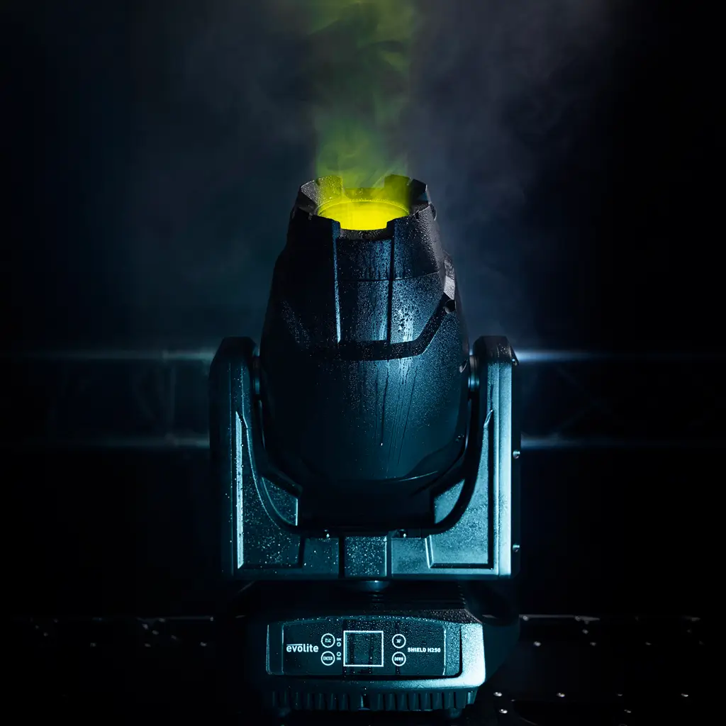 250 W hybride schijnwerper - Shield H250 IP65 Evolite - Binnen en buiten gebruik - DMX & Gobo's