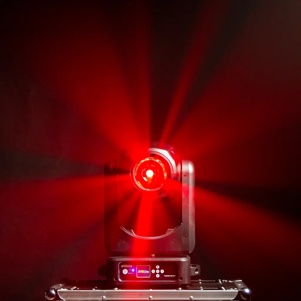 Set van 2 hybride schijnwerpers 350 W in flightcase - Fusion 350 BSW Set Evolite - Intelligent Beam, Spot & Wash