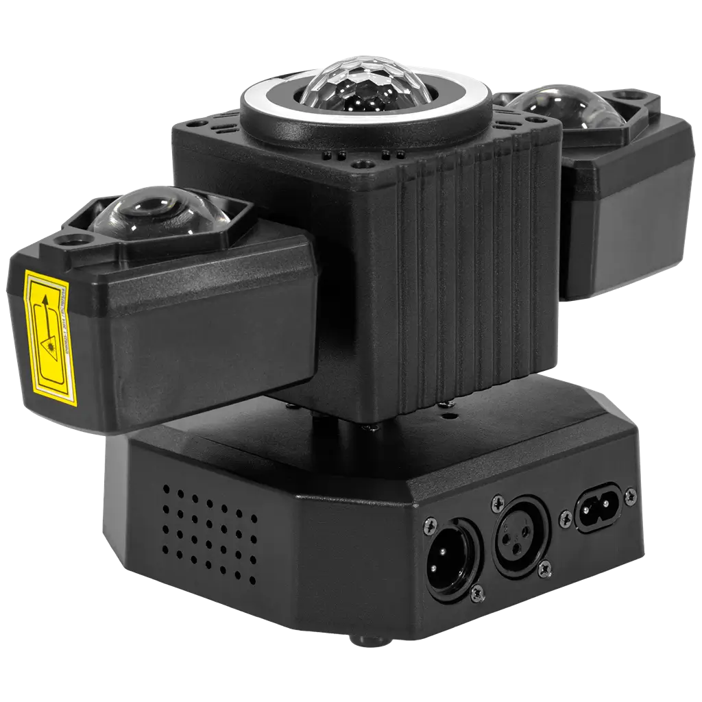 Multifunctionele spot 50 W - UFO Wing BoomTone DJ - LED + LASER + stroboscoop + bundels, DMX-besturing