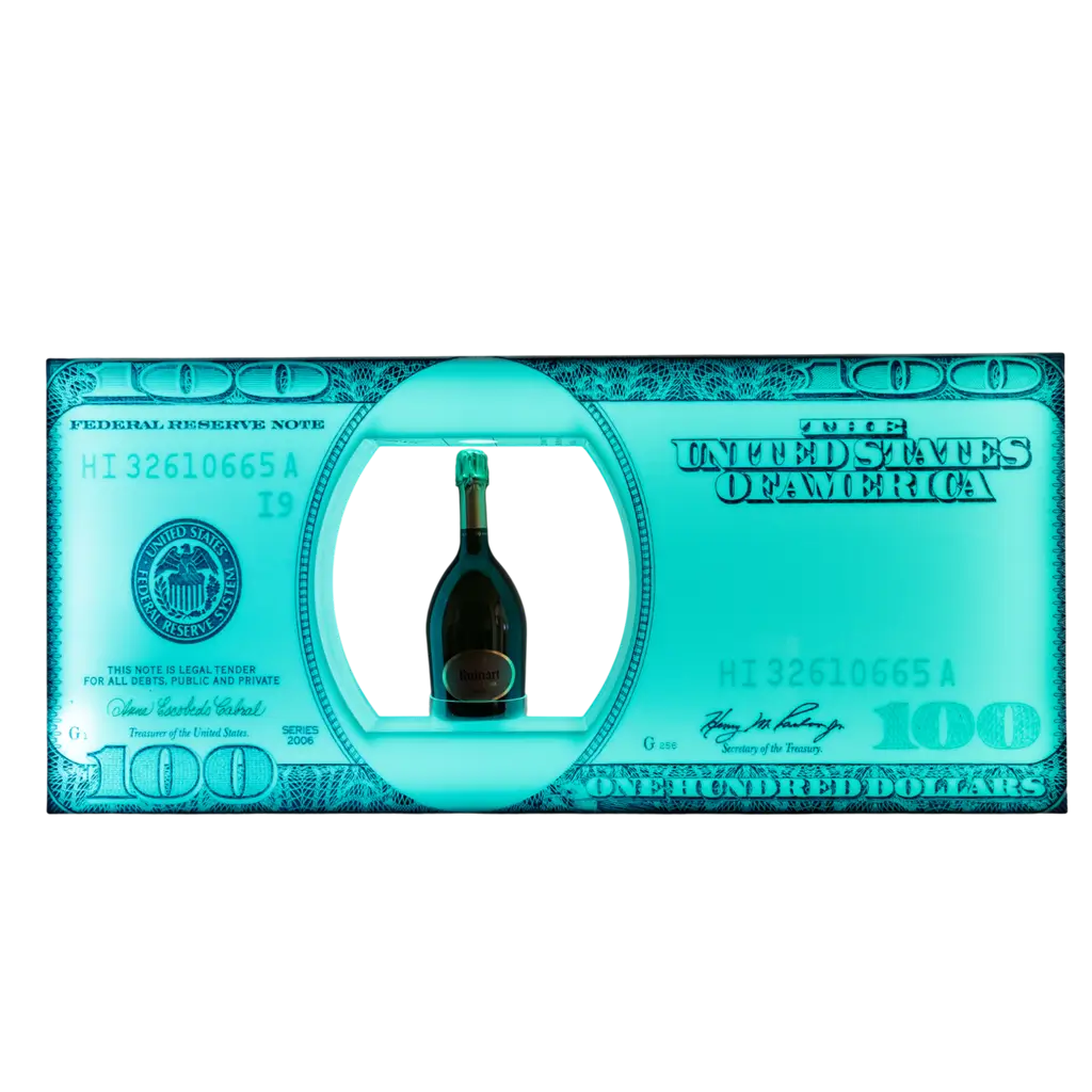 Serviceritueel "Dollar" - Verlichte VIP-flesdisplay | Door Sparklers®