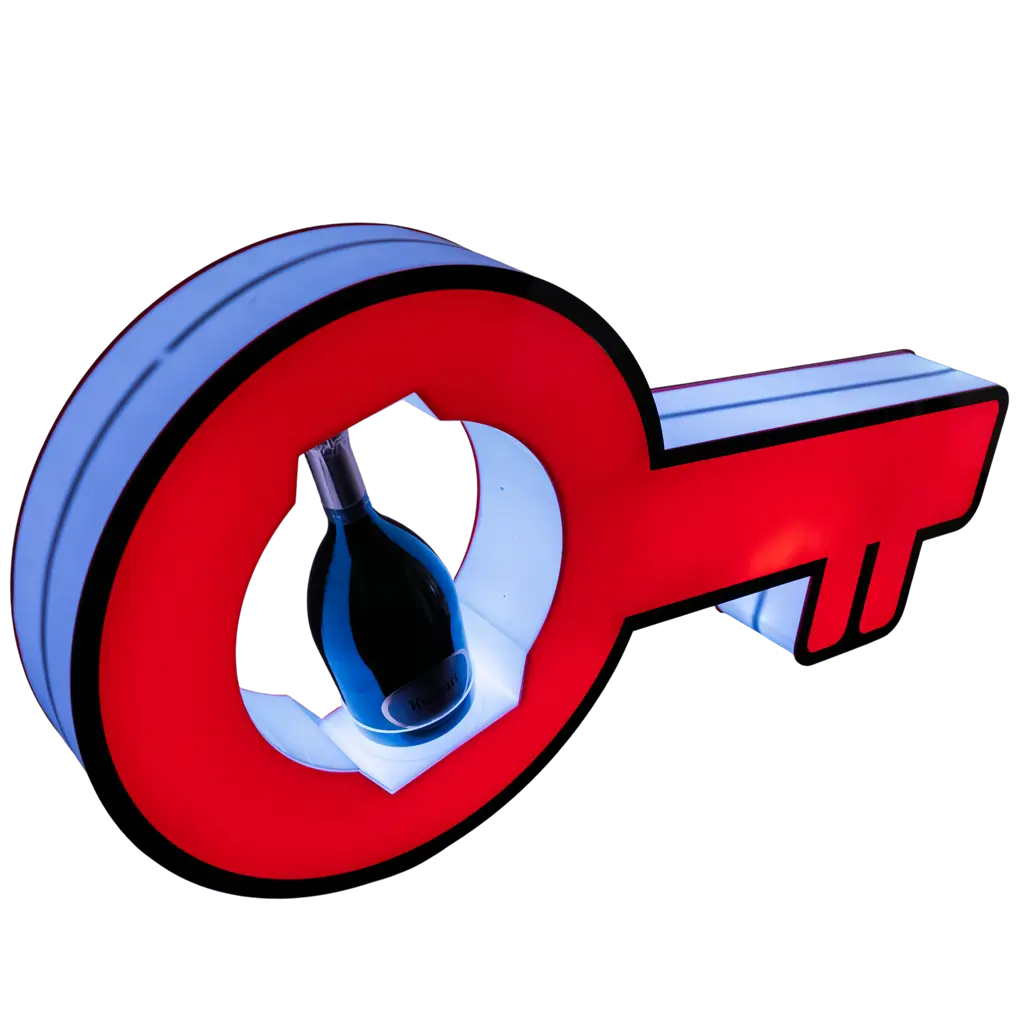 Belangrijk serviceritueel - Verlichte VIP-flesdisplay | Door Sparklers®