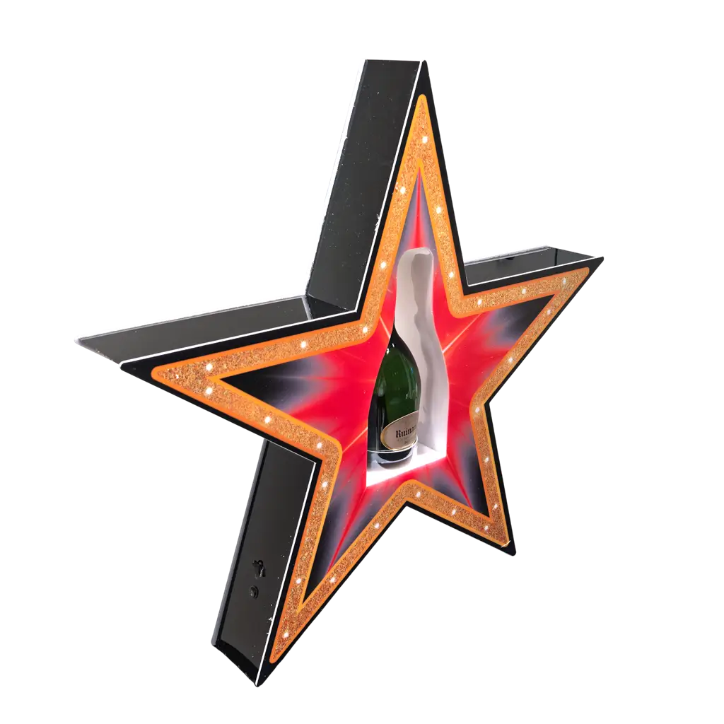 Rituel de service "Étoile" - Verlichte VIP-flesdisplay | By Sparklers