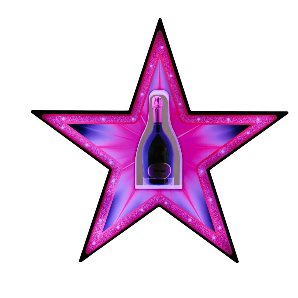 Rituel de service "Étoile" - Verlichte VIP-flesdisplay | By Sparklers