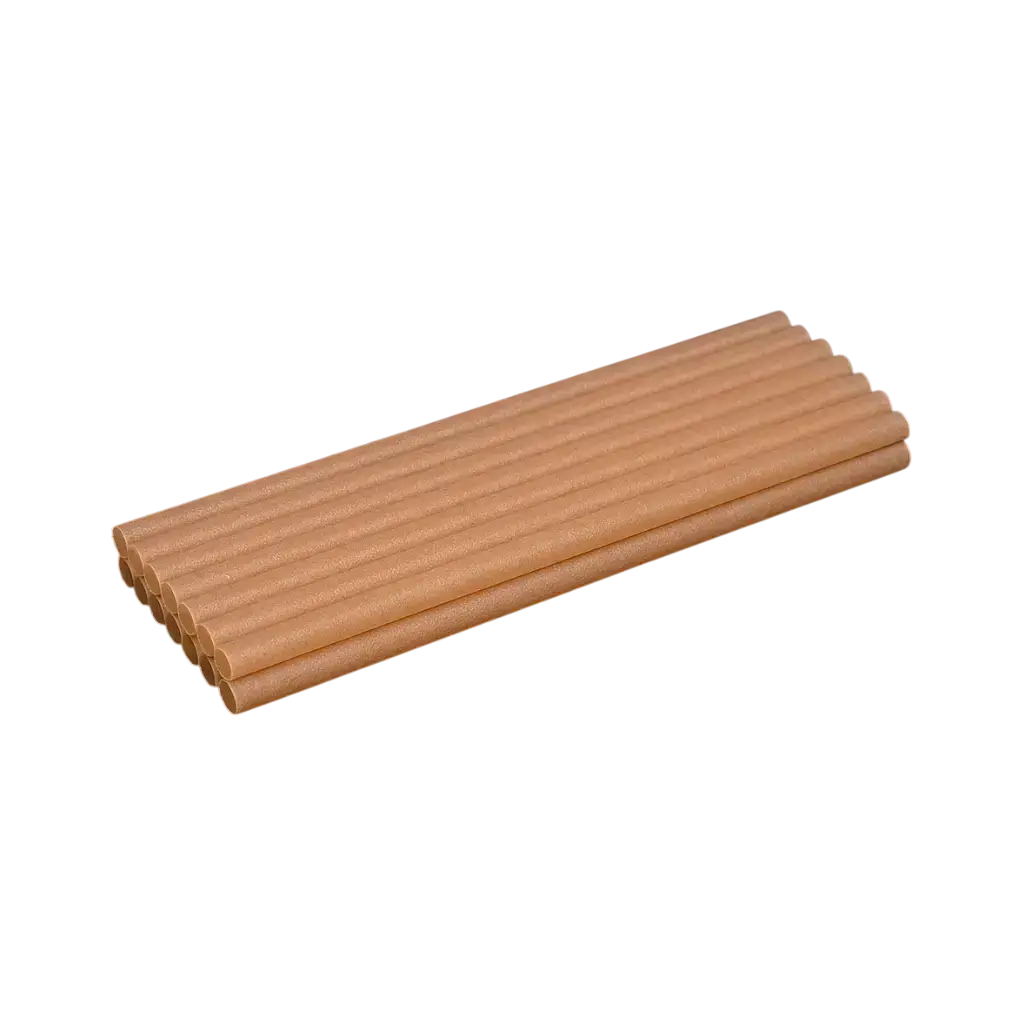 CLASSIC Natuurvezel Stro 20cm ø 6mm - Composteerbaar & Biologisch afbreekbaar - (Verpakking van 250)