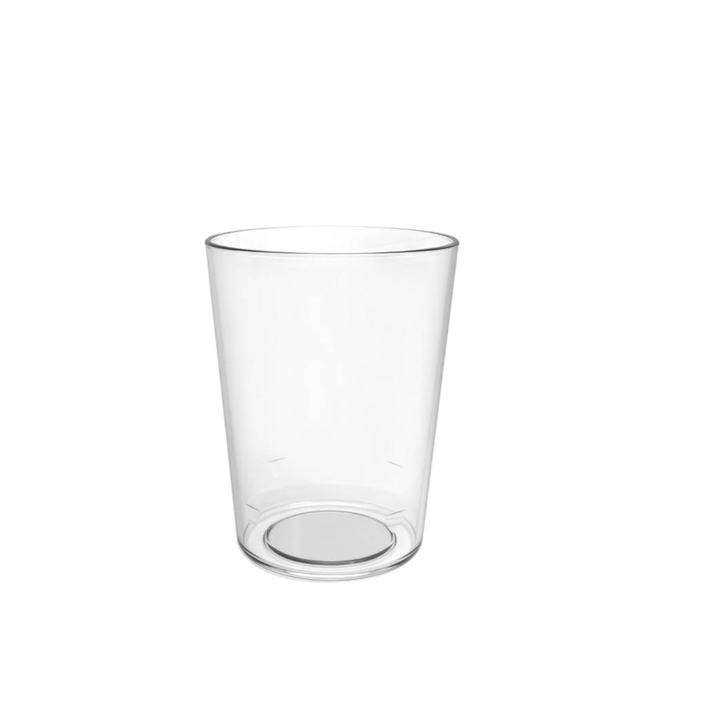 Onbreekbaar conisch bierglas - 30 cl bruikbaar 33 cl tot de rand