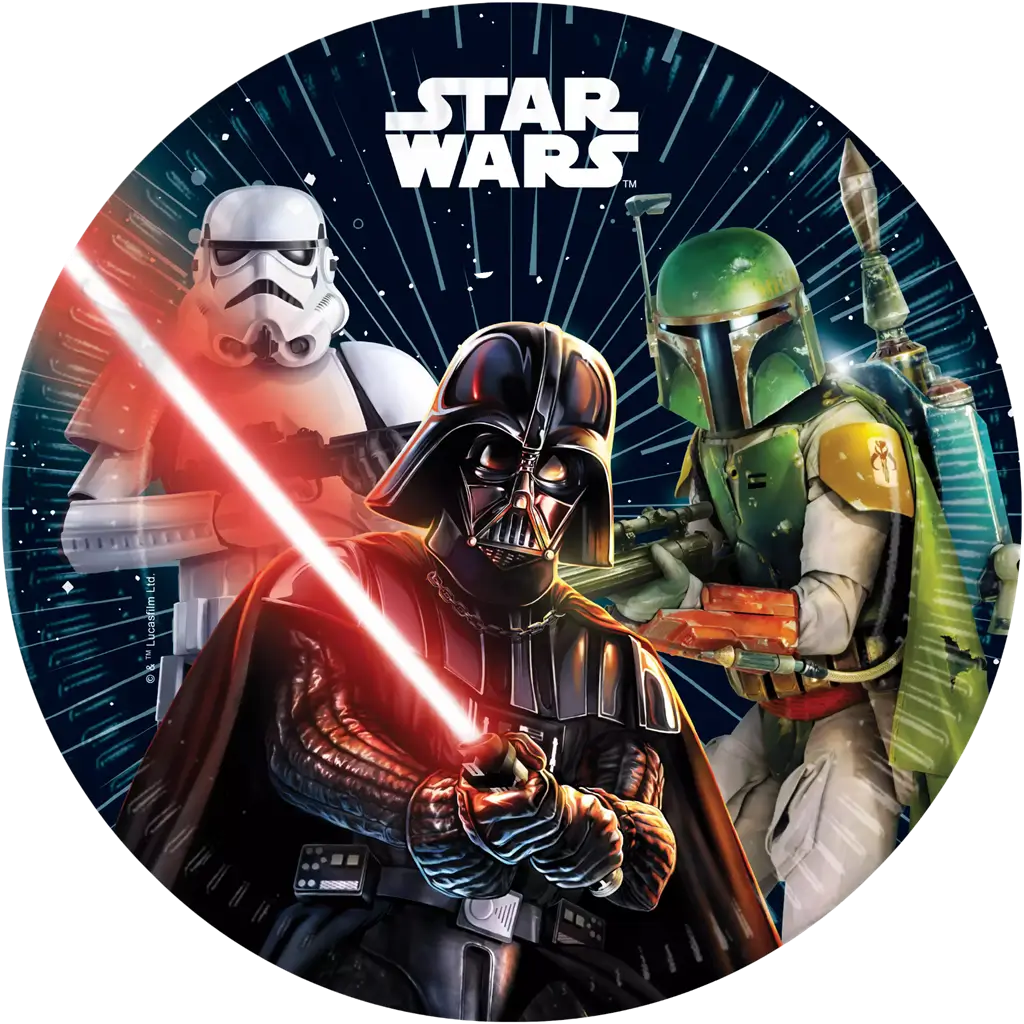 Star Wars papieren bord ø23cm - Set van 8