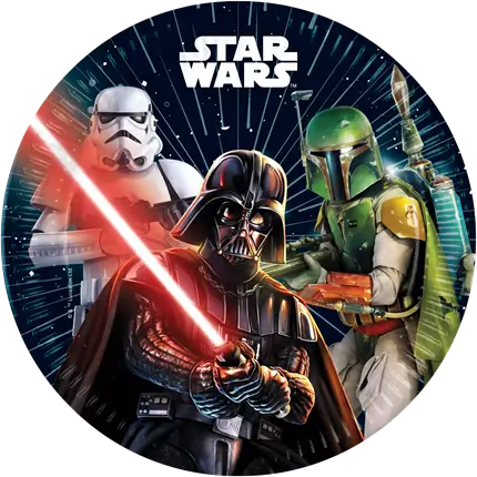 Star Wars papieren bord ø23cm - Set van 8