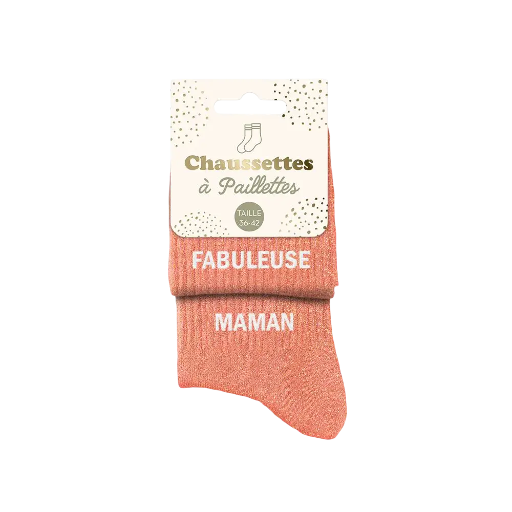 Fabuleuse Maman Duo Glittersokken - Een Maat 36-42
