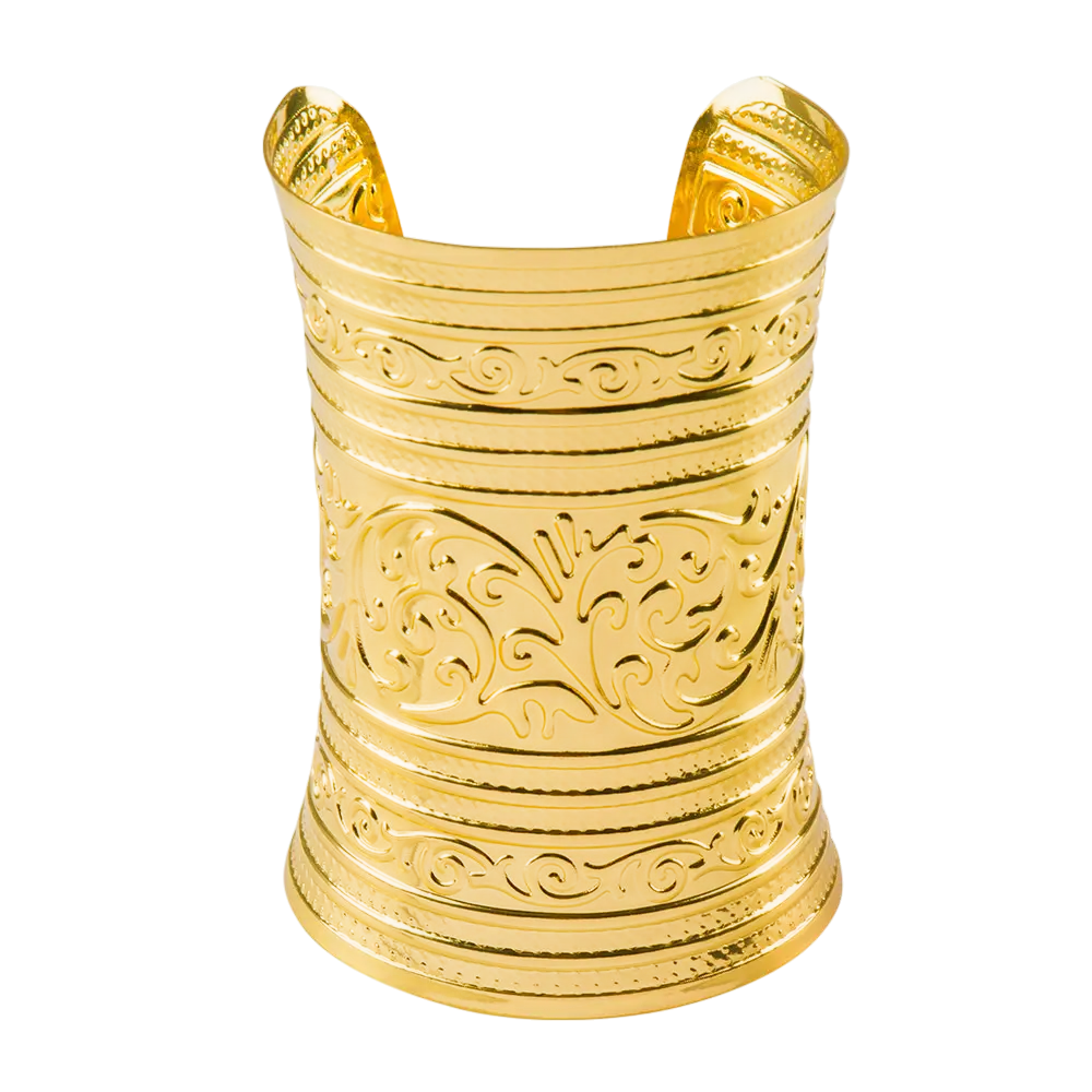 Vergulde Egyptische armband "Koningin van de Nijl" - Vermomming accessoires