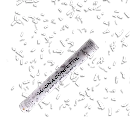 40cm Witte confetti kanonnen