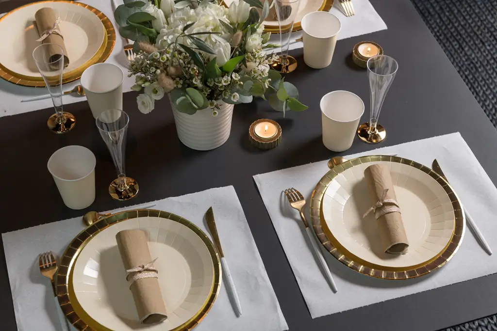 Harmony 4,8 m voorgesneden tafelloper - Roze