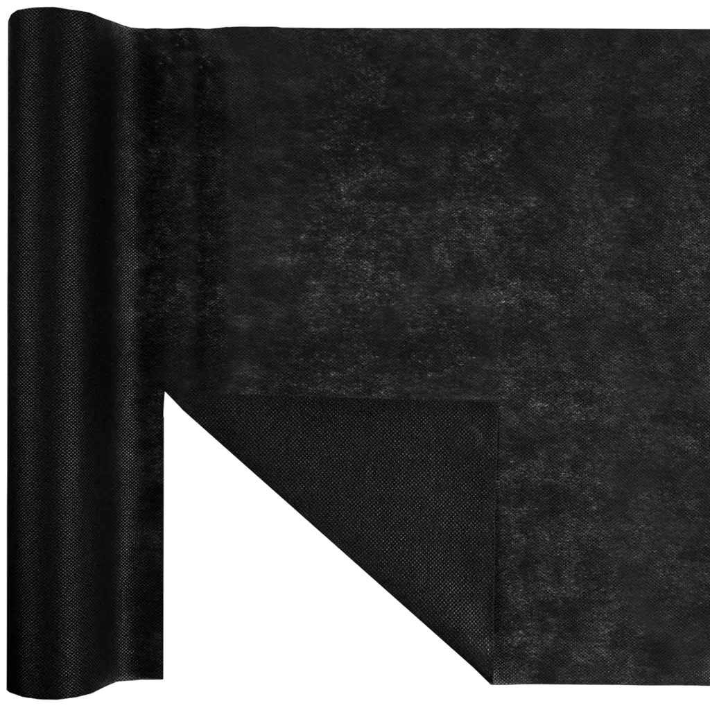 Harmony 4,8 m voorgesneden tafelloper - Zwart