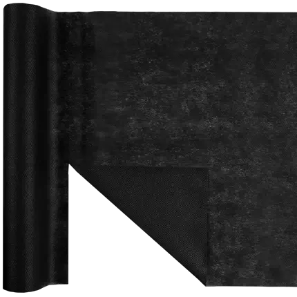 Harmony 4,8 m voorgesneden tafelloper - Zwart