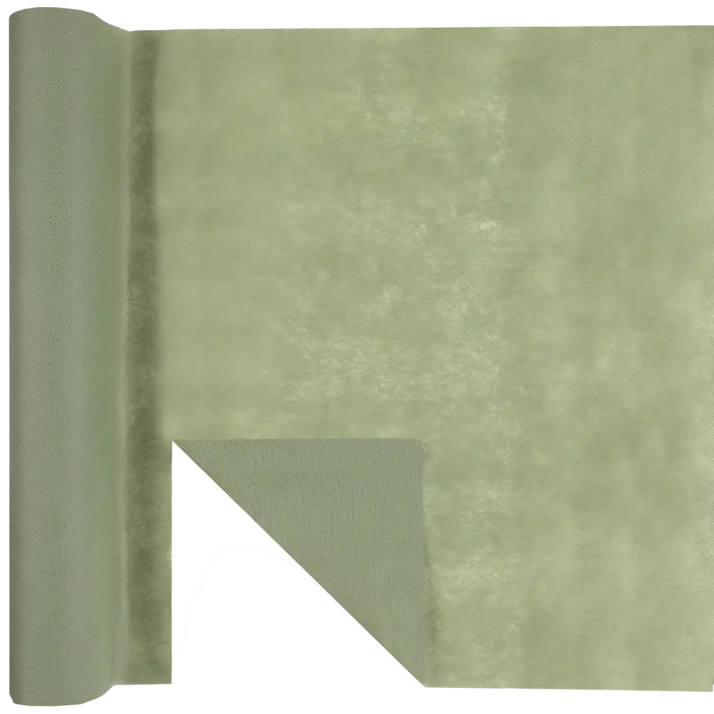 Harmony 4,8 m voorgesneden tafelloper - Olijf