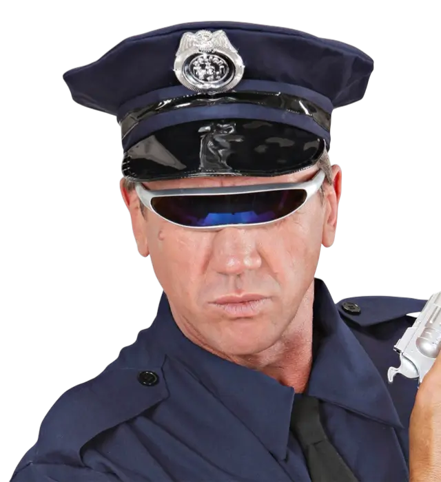 Zilveren Robot Bril – Futuristisch Kostuum Accessoire