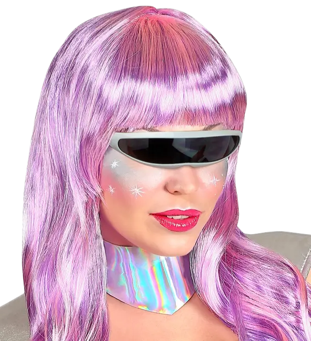 Zilveren Robot Bril – Futuristisch Kostuum Accessoire