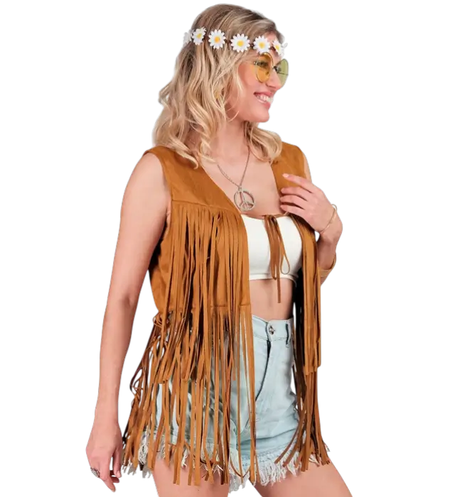 Hippie Jas met Franjes Cowboy Western Stijl – Jaren 70 Kostuumjas