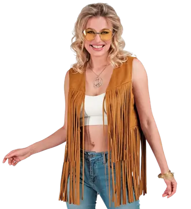 Hippie Jas met Franjes Cowboy Western Stijl – Jaren 70 Kostuumjas