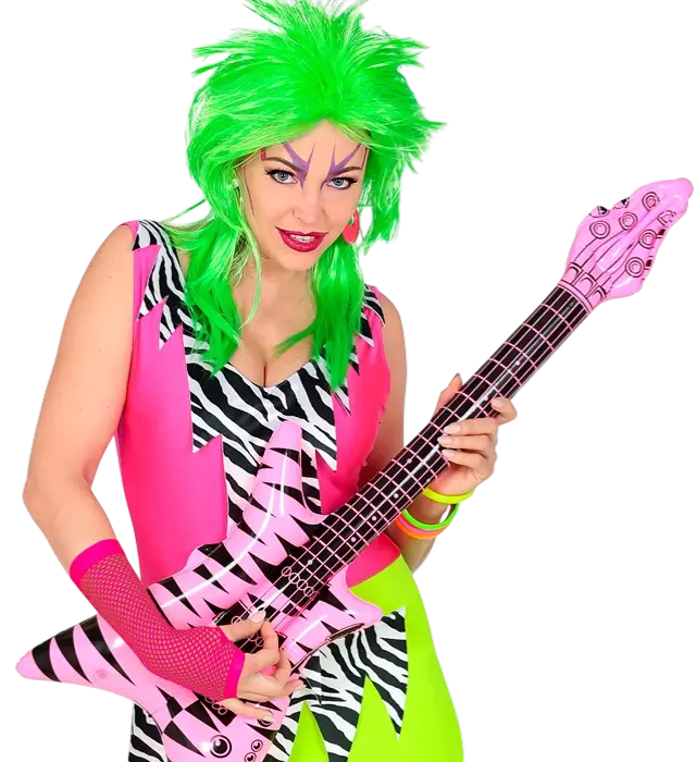 Neon Roze Net Handschoenen 33 cm – Jaren 80 Kostuum Accessoire