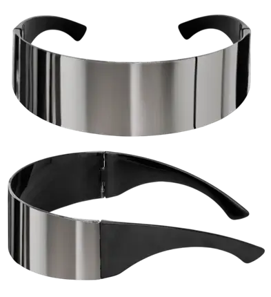 Spiegel Zonnebril – Zonnebril met Spiegelglazen – Kostuum Accessoire