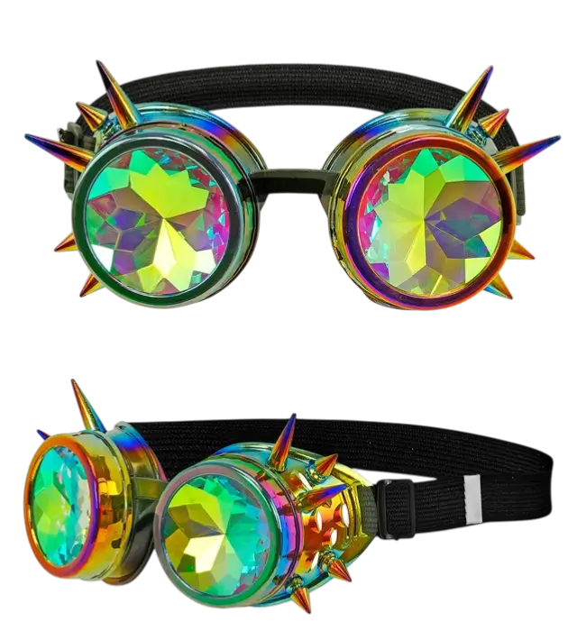 Steampunk Kaleidoscoop Bril – Retro Futuristische Kostuum Accessoire