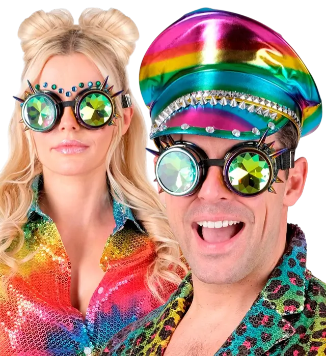 Steampunk Kaleidoscoop Bril – Retro Futuristische Kostuum Accessoire