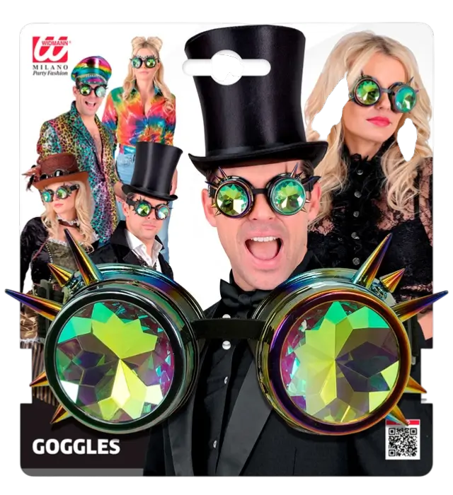 Steampunk Kaleidoscoop Bril – Retro Futuristische Kostuum Accessoire