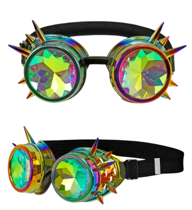 Steampunk Kaleidoscoop Bril – Retro Futuristische Kostuum Accessoire