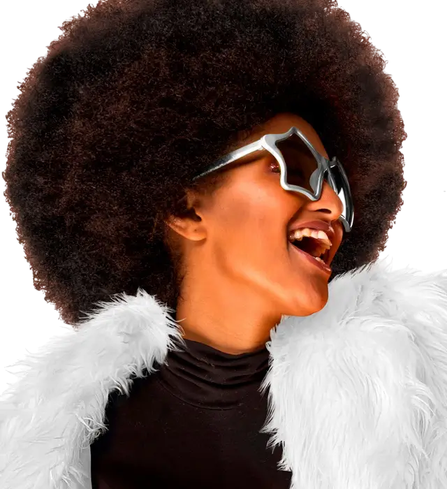 Zilveren Ster Bril – Festival Kostuum Accessoire