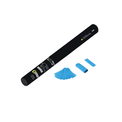 Handmatig confetti pistool 40cm - Blauw