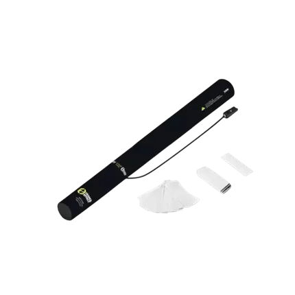 Elektrisch confetti kanon 40cm - Wit