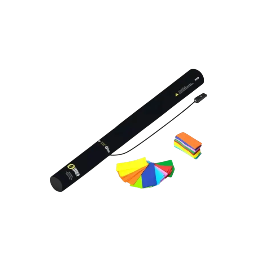 Elektrisch confetti kanon 40cm - Veelkleurig